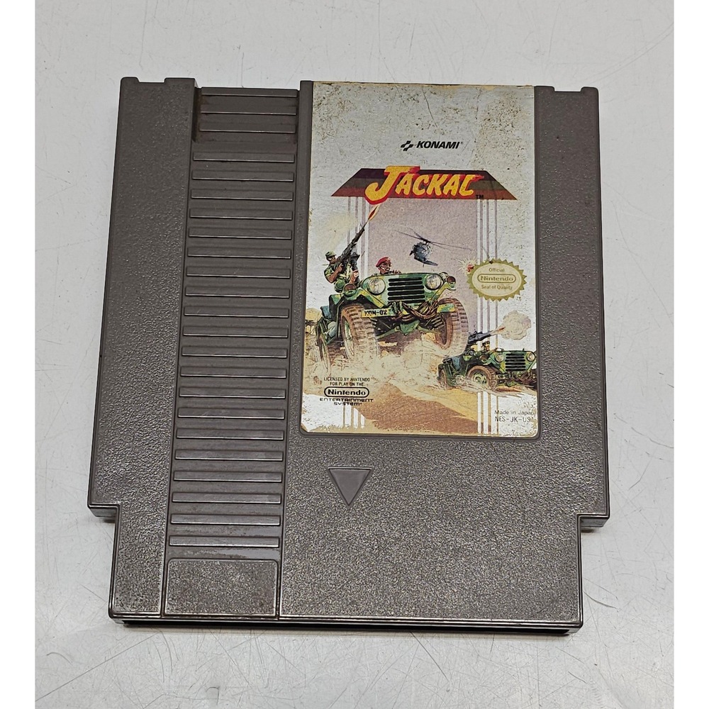 Jackal Nintendo NES Konami 1988 Vintage Retro Video Game Cartridge NES-JK-USA